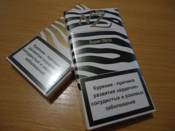 Сигареты "NZ" Black Super Slims (акциз РБ)