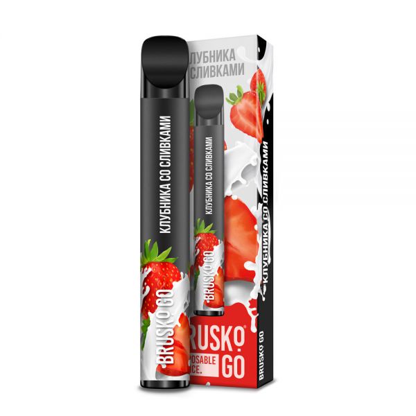 Электронная сигарета Brusco "Клубника со сливками" 800 затяжек оригинал